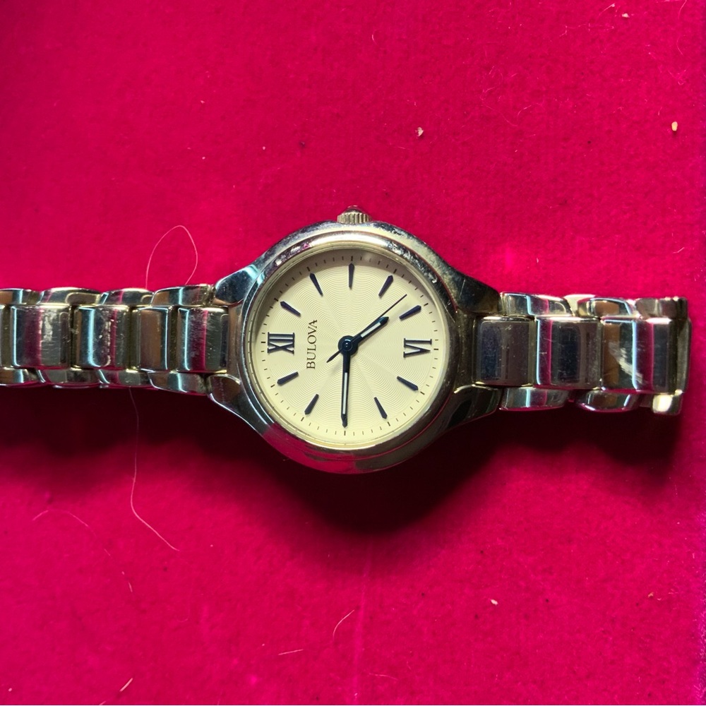 Bulova Silver and Cream Women's Watch needs battery